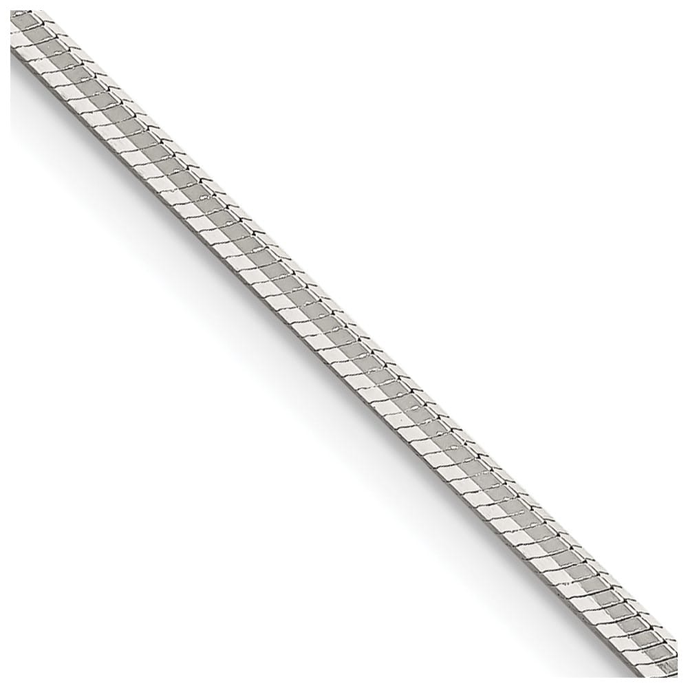 Sterling Silver 1.65mm Octagonal Snake Chain