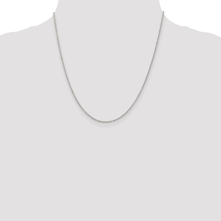 Sterling Silver 1.6mm Loose Rope Chain Size 20