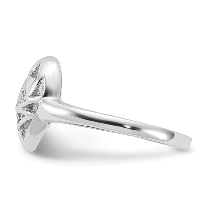 Sterling Silver 1.7 mm CZ Heart Ring