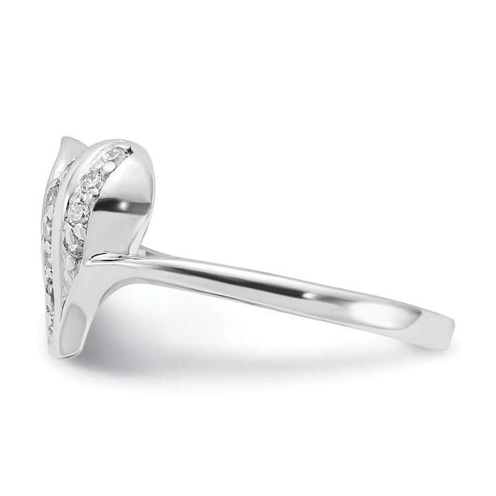 Sterling Silver 1.75 mm CZ Heart Ring Stock Size 6 Ring Are Refundable