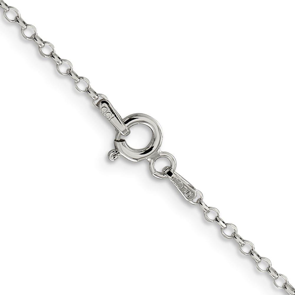 Sterling Silver 1.75mm D.C. Rolo Cable Chain