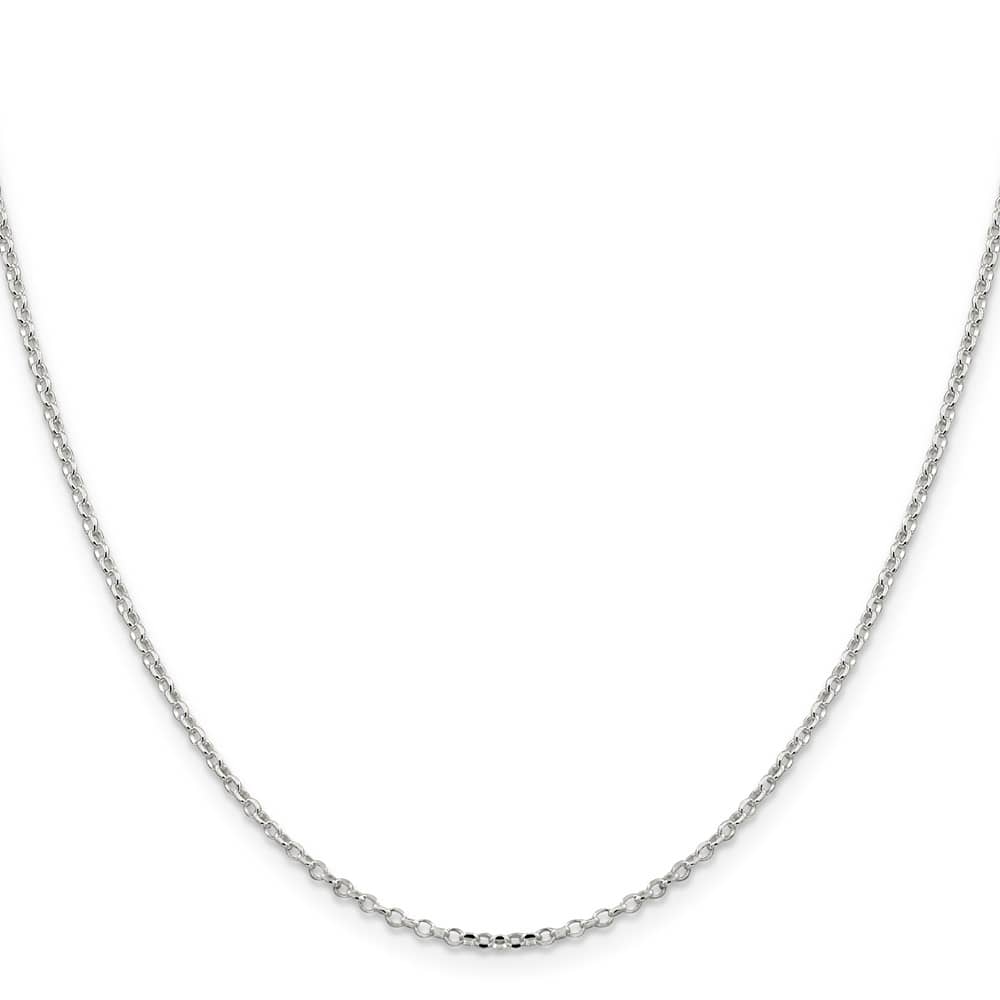 Sterling Silver 1.75mm D.C. Rolo Cable Chain