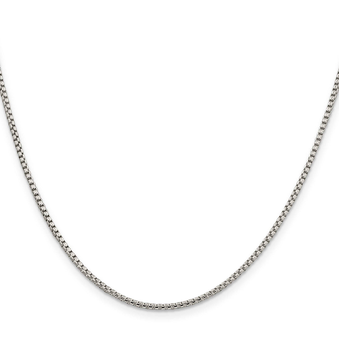Sterling Silver 1.75mm Round Box Chain 26 Inch
