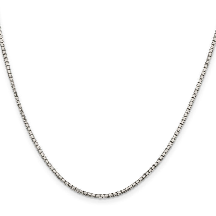 Sterling Silver 1.7mm 8 Sided Box Chain 26 Inch