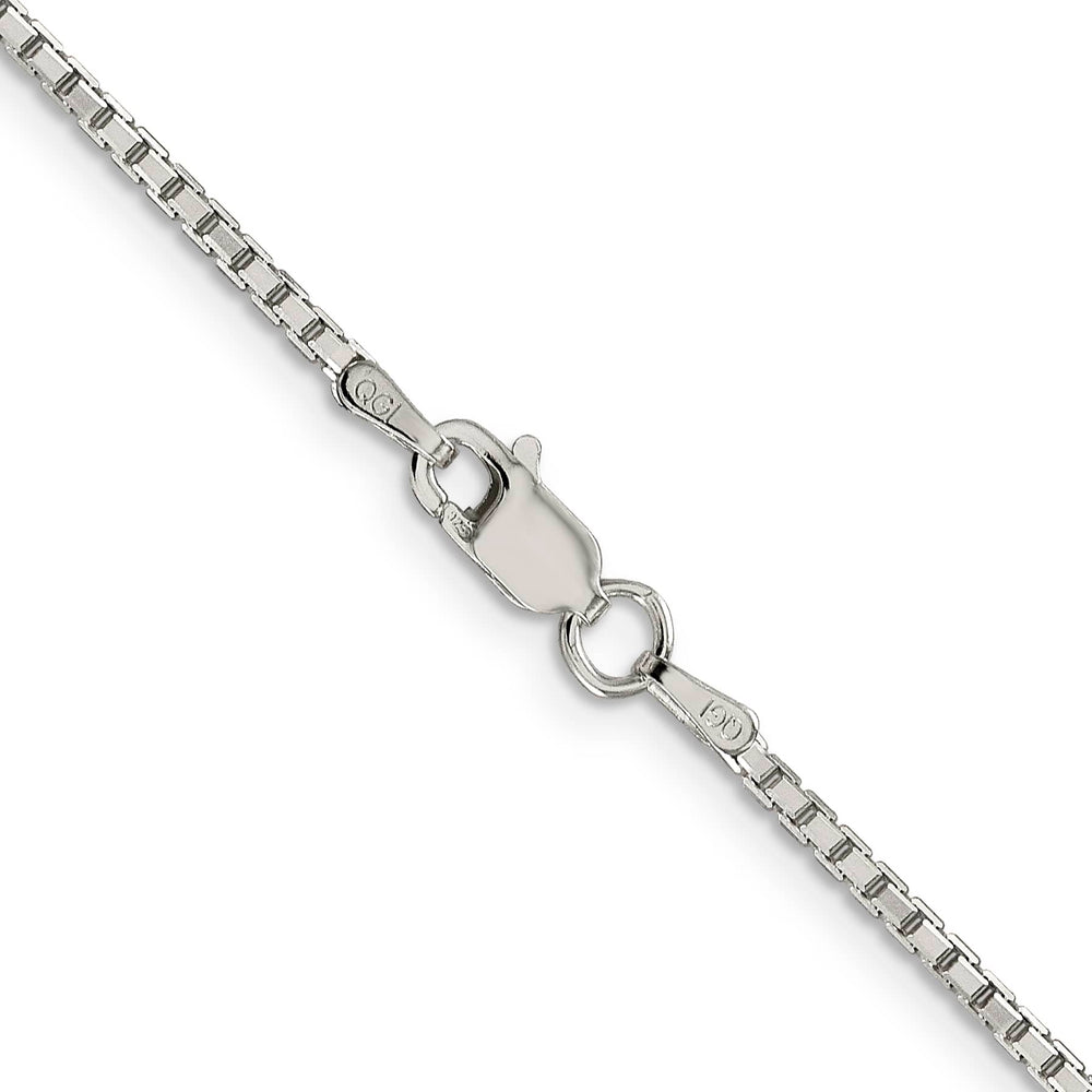 Sterling Silver 1.7mm 8 Sided Box Chain 26 Inch