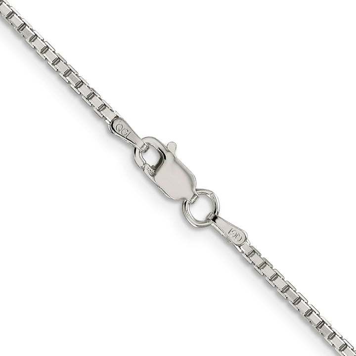 Sterling Silver 1.7mm 8 Sided Box Chain 26 Inch