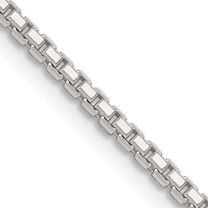 Sterling Silver 1.7mm 8 Sided Box Chain 26 Inch