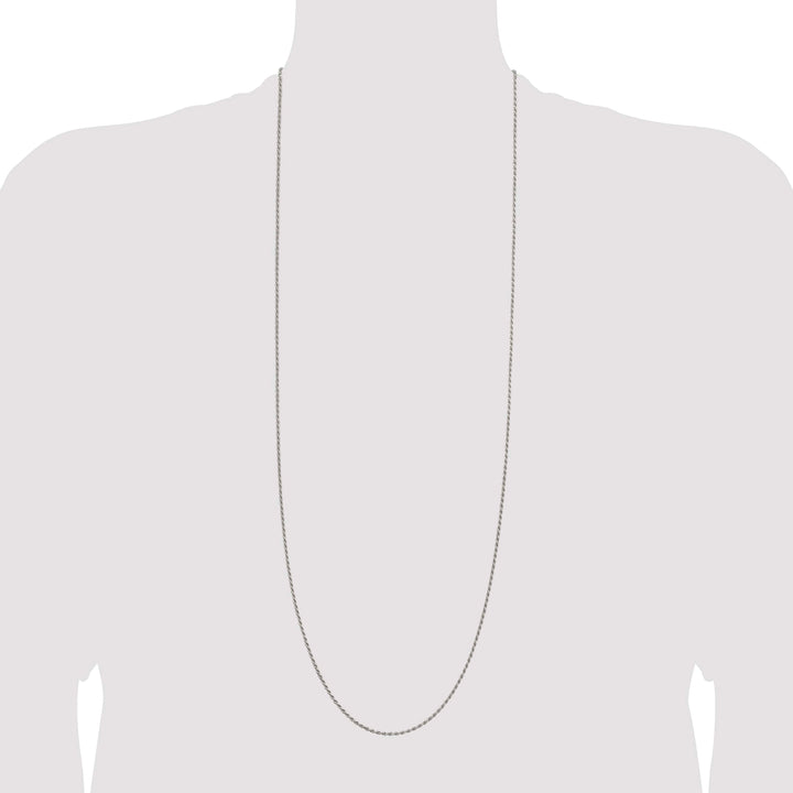 Sterling Silver 1.7mm D.C. Rope Chain