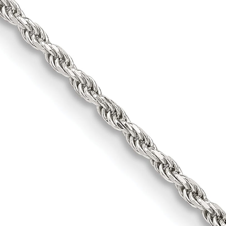 Sterling Silver 1.7mm D.C. Rope Chain