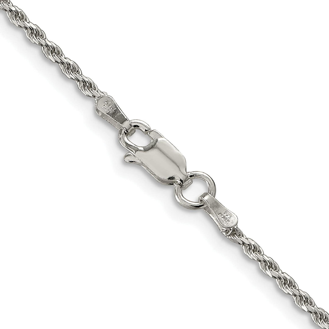 Sterling Silver 1.7mm D.C. Rope Chain