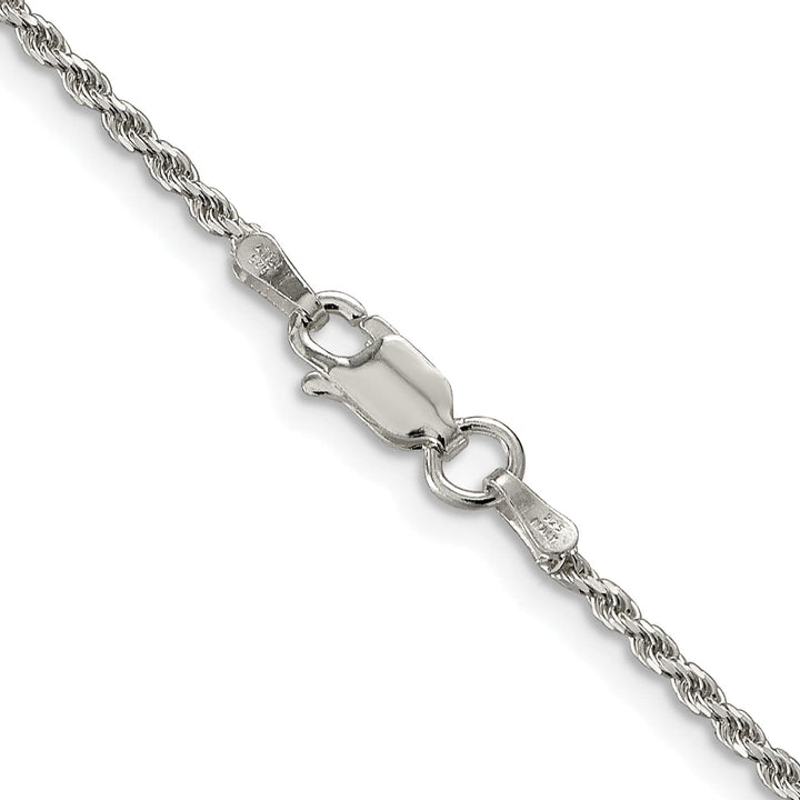 Sterling Silver 1.7mm D.C. Rope Chain