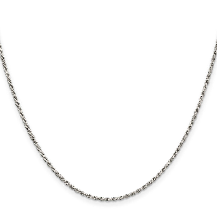 Sterling Silver 1.7mm D.C. Rope Chain