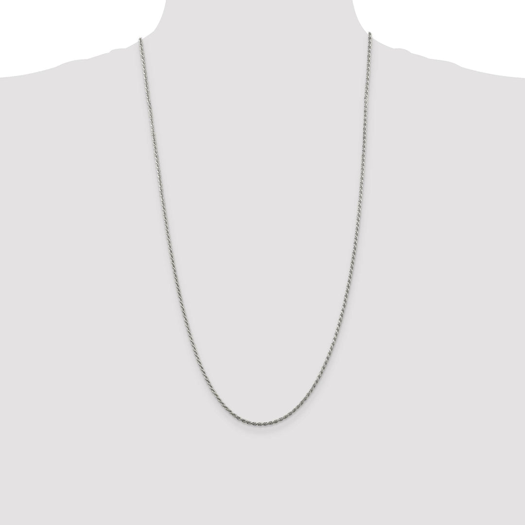Sterling Silver 1.85mm D.C. Rope Chain