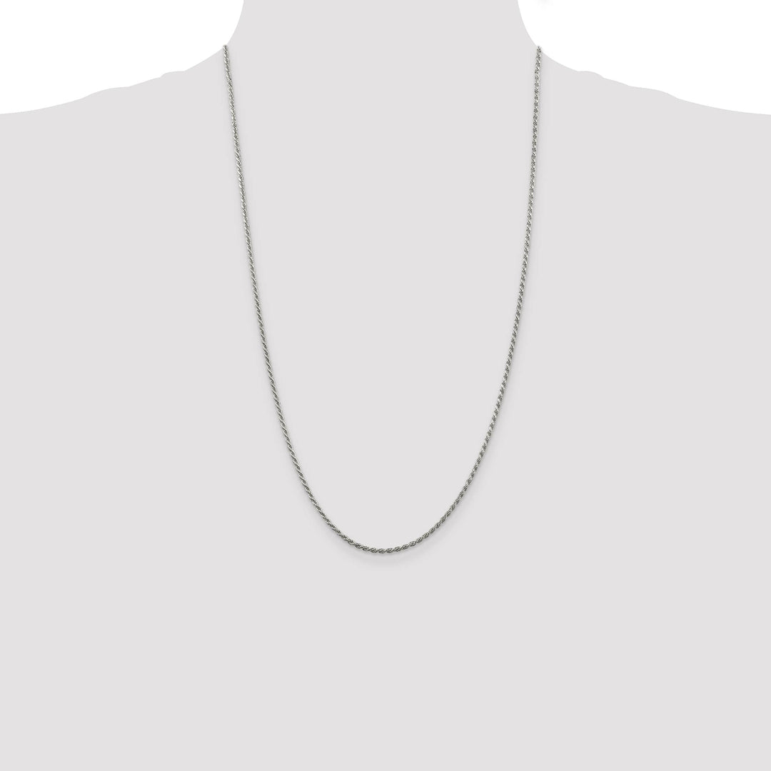 Sterling Silver 1.85mm D.C. Rope Chain