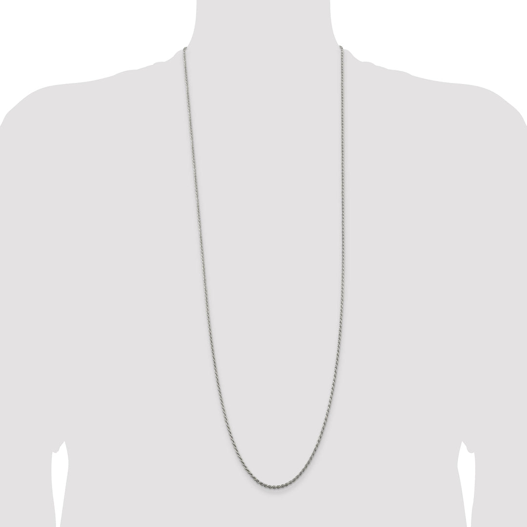 Sterling Silver 1.85mm D.C. Rope Chain