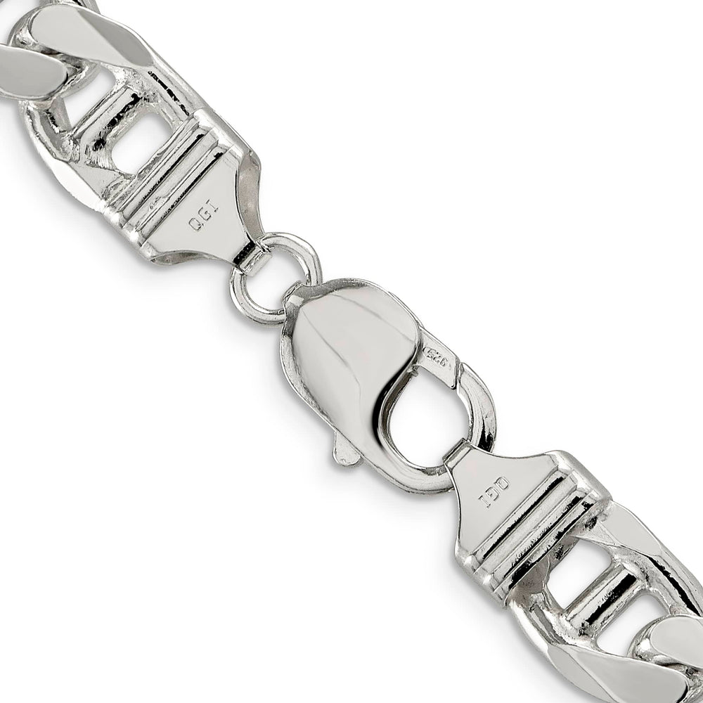 Sterling Silver 10.8mm D.C. Flat Anchor Curb Chain