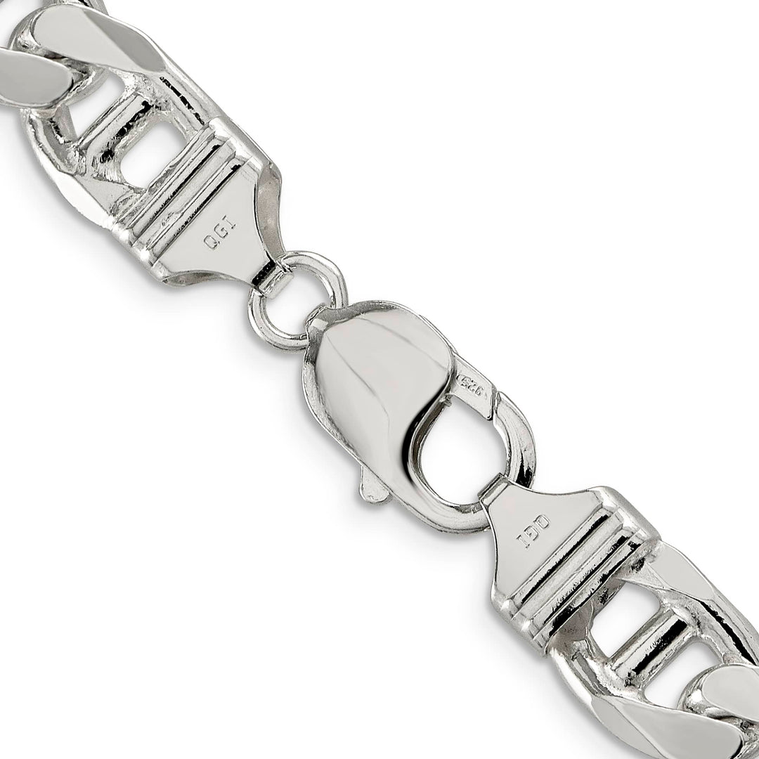 Sterling Silver 10.8mm D.C. Flat Anchor Curb Chain