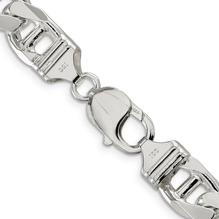 Sterling Silver 10.8mm D.C. Flat Anchor Curb Chain