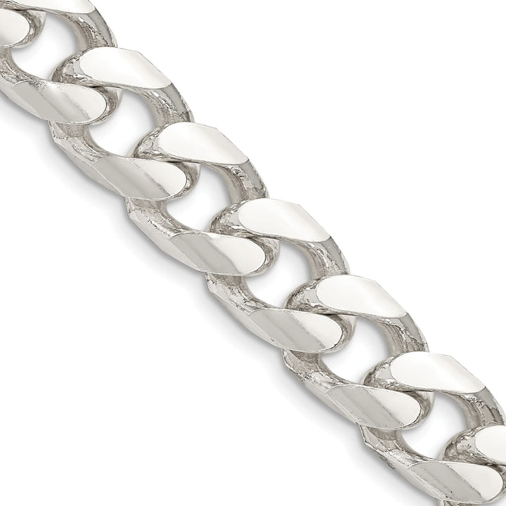 Sterling Silver 11mm Domed with Side D.C. Curb Chain