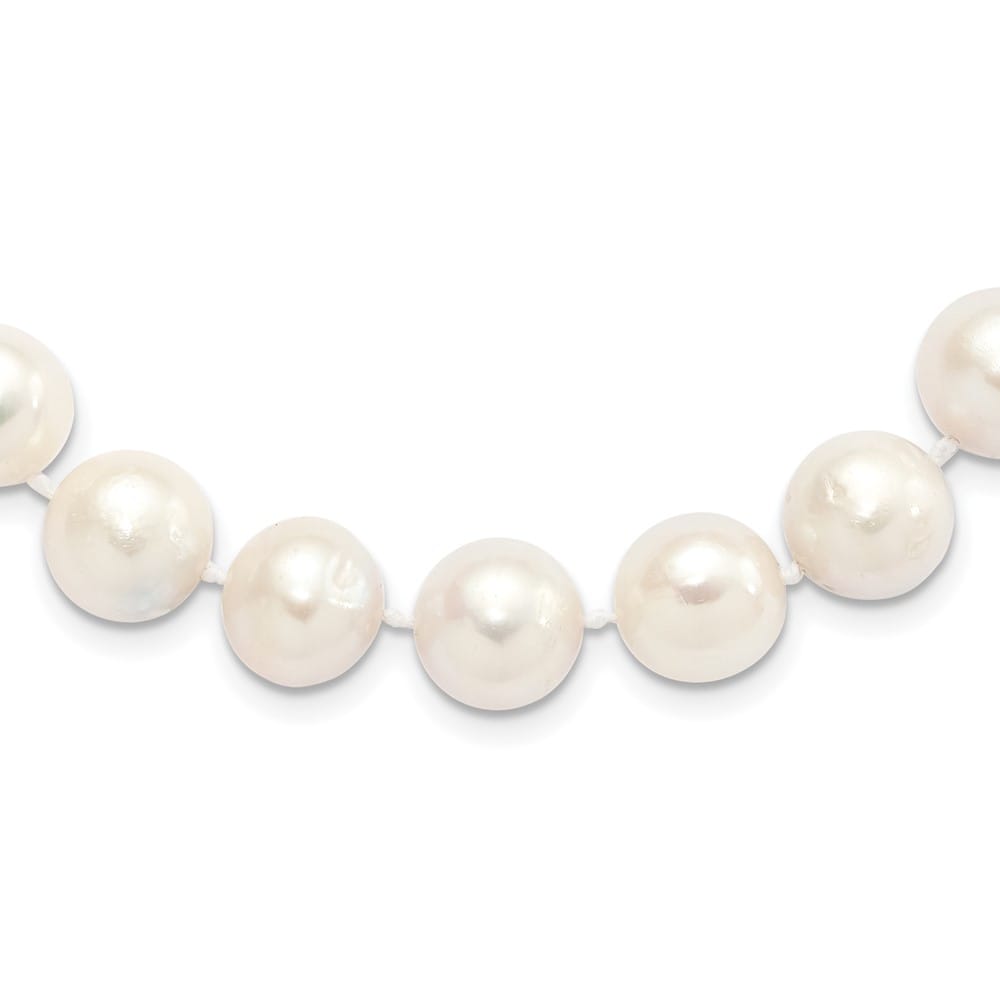 Sterling Silver 12-13mm White Round Cultured Pearl 18 inch Necklace