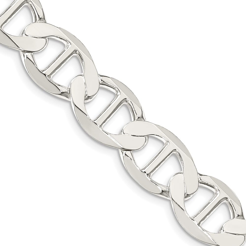 Sterling Silver 12.3mm Flat Anchor Chain