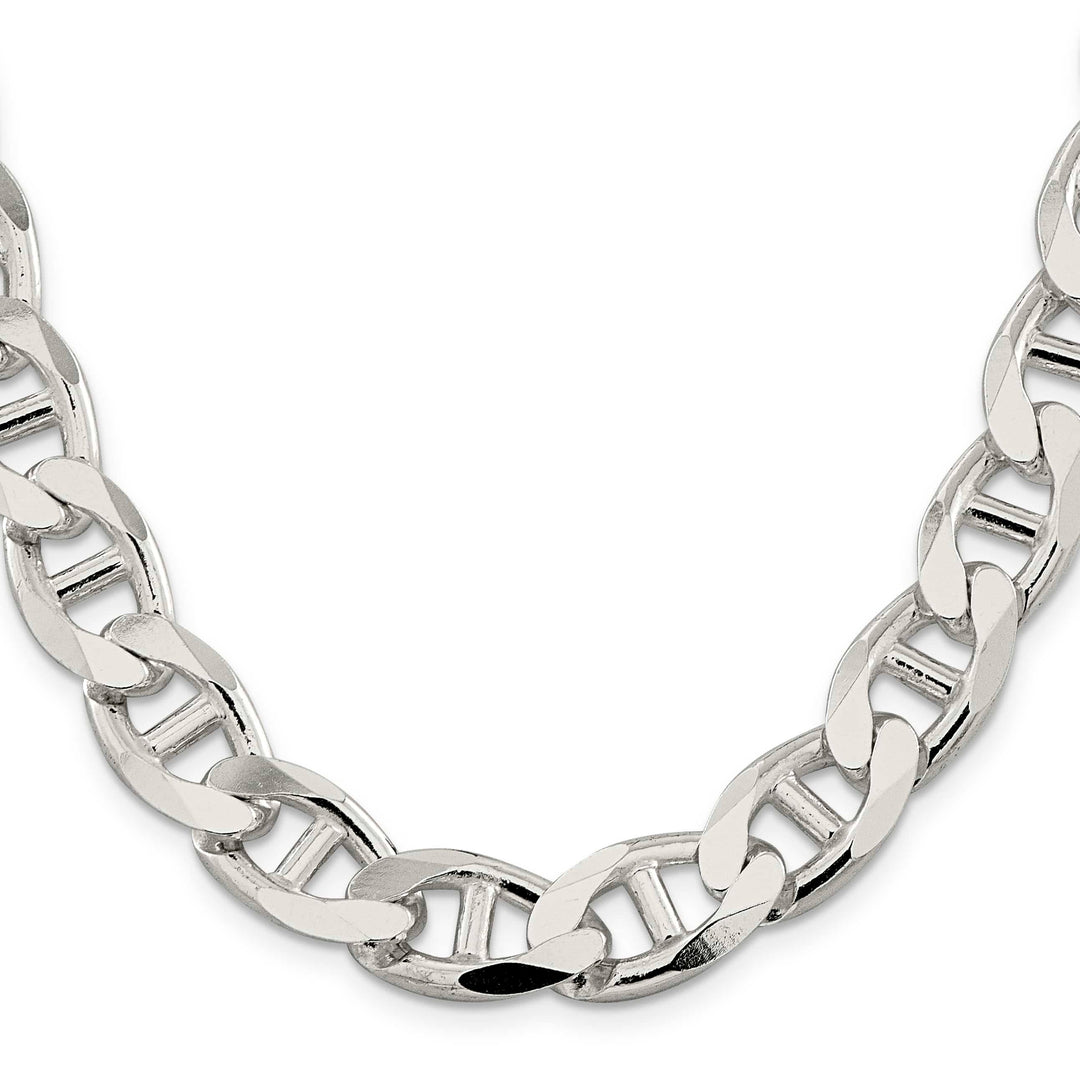 Sterling Silver 13.5mm D.C. Flat Anchor Curb Chain