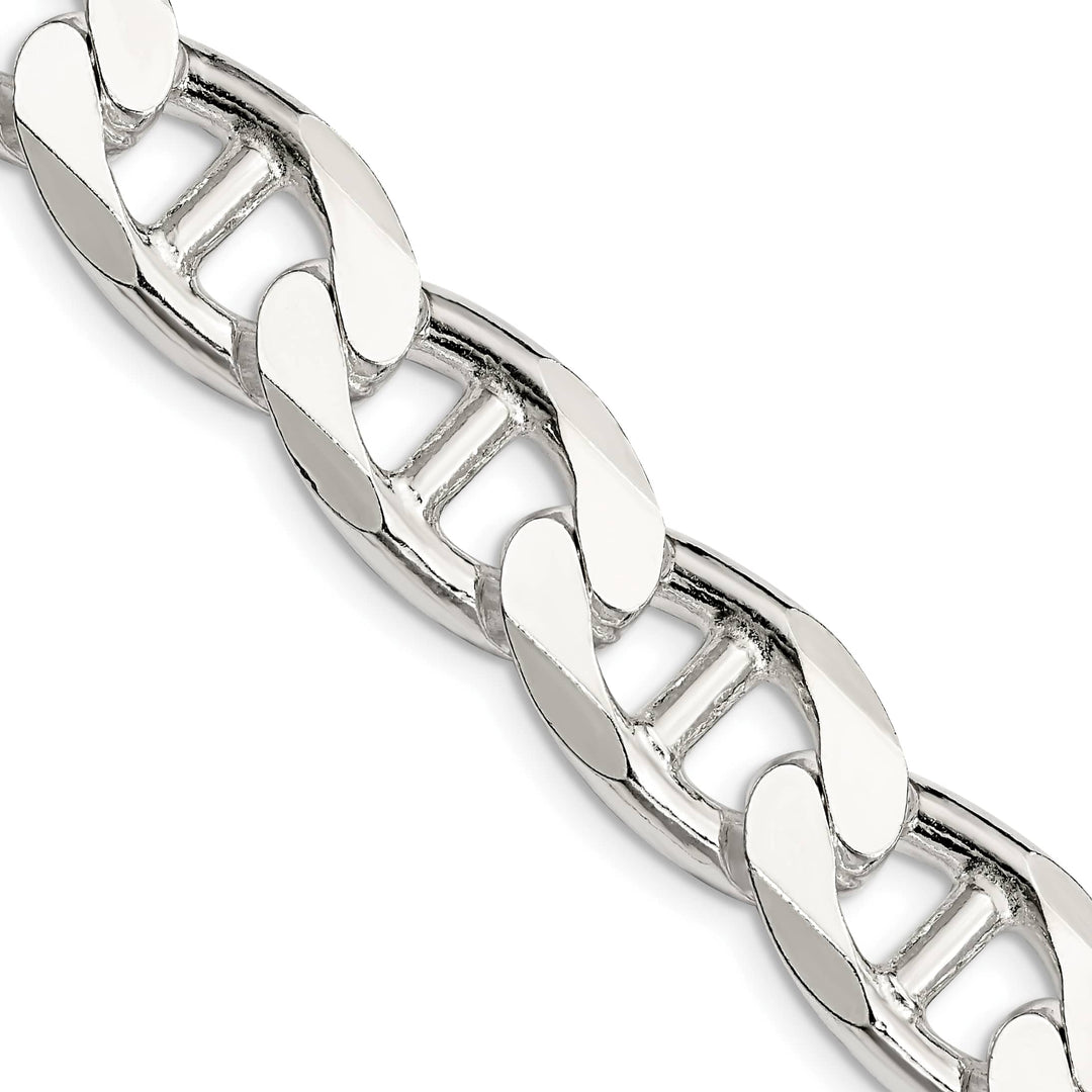 Sterling Silver 13.5mm D.C. Flat Anchor Curb Chain