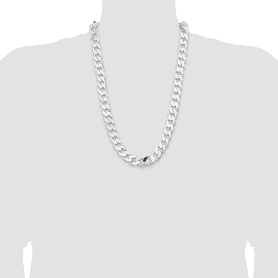 Sterling Silver 14.5mm Curb Chain