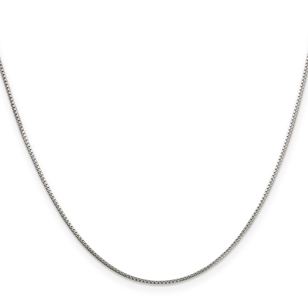 Sterling Silver 1mm 8 Sided Box Chain 26 Inch