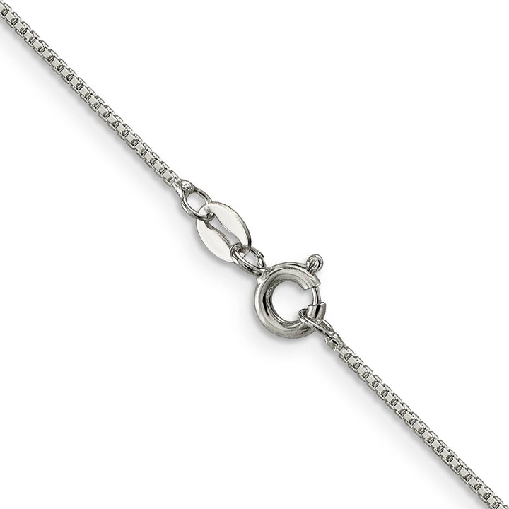 Sterling Silver 1mm 8 Sided Box Chain 26 Inch