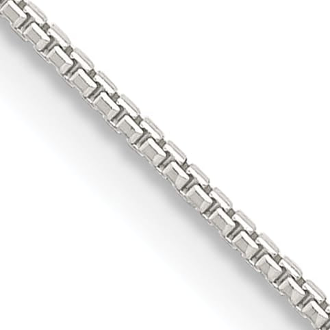Sterling Silver 1mm 8 Sided Box Chain 26 Inch