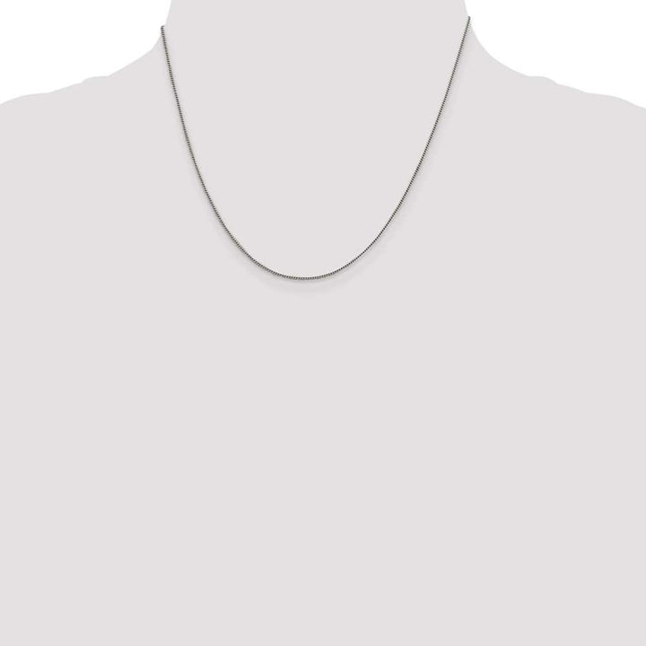 Sterling Silver 1mm Curb Chain Size 18