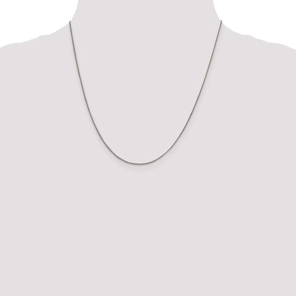 Sterling Silver 1mm Curb Chain Size 20