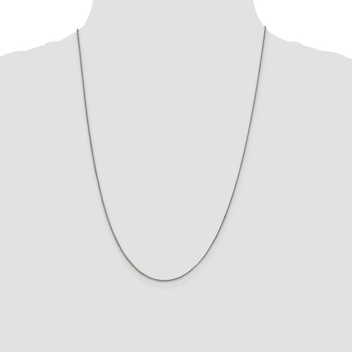 Sterling Silver 1mm Curb Chain Size 24