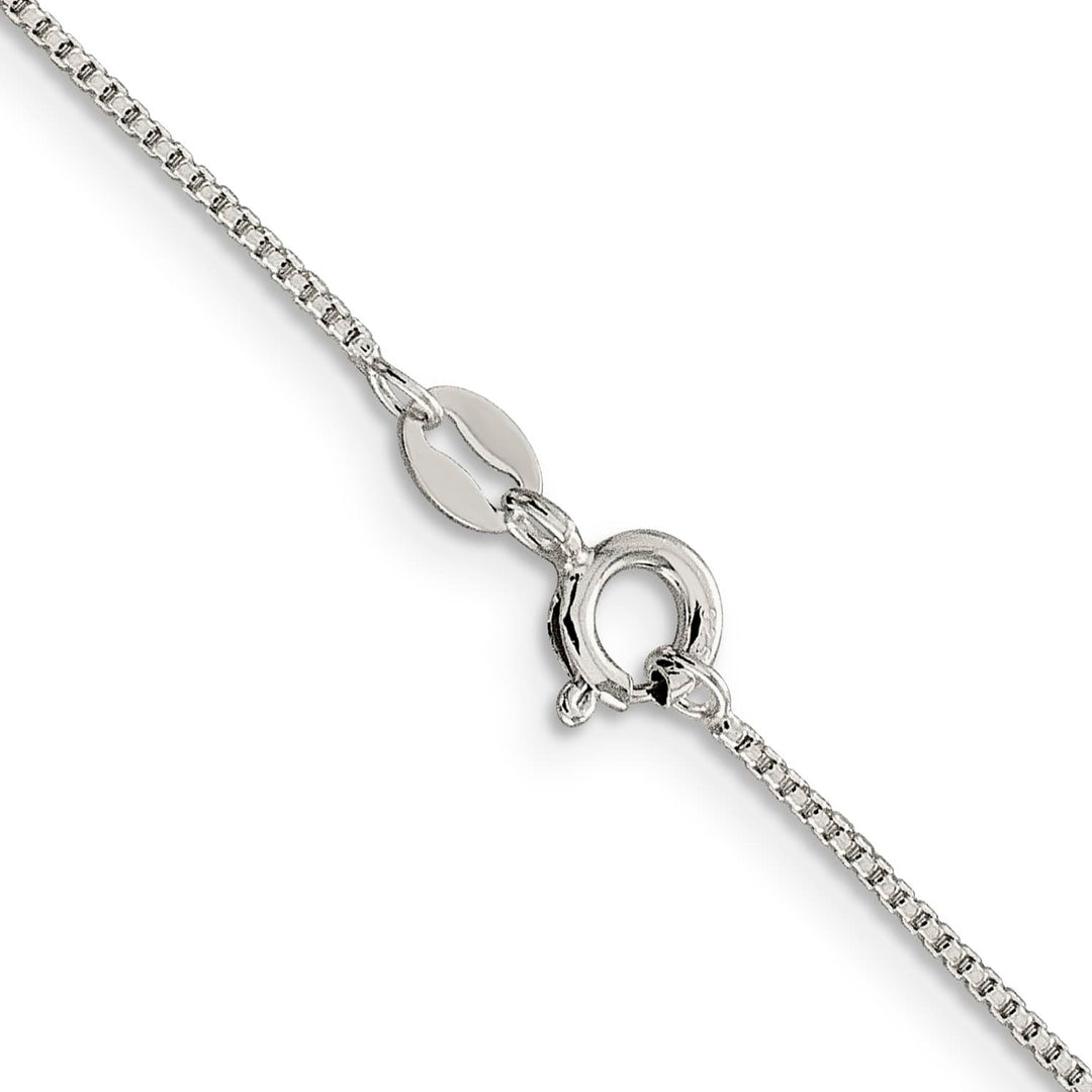 Sterling Silver 1mm Round Box Chain 26 Inch