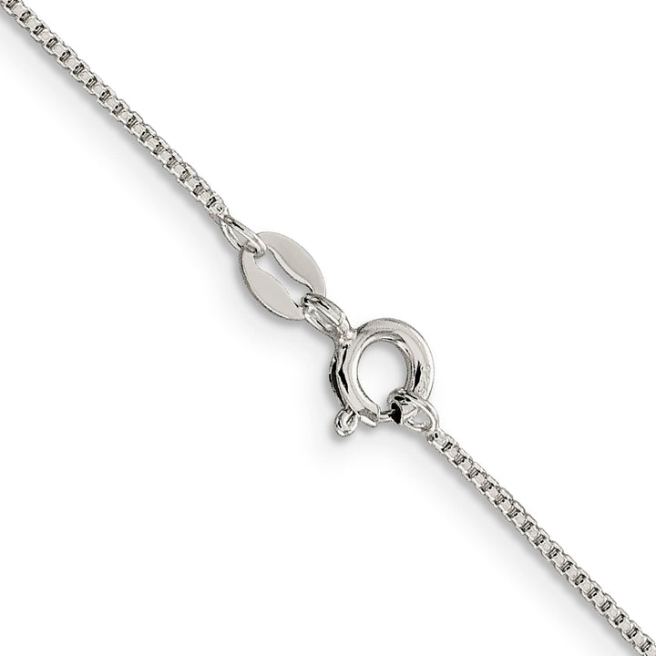 Sterling Silver 1mm Round Box Chain 26 Inch