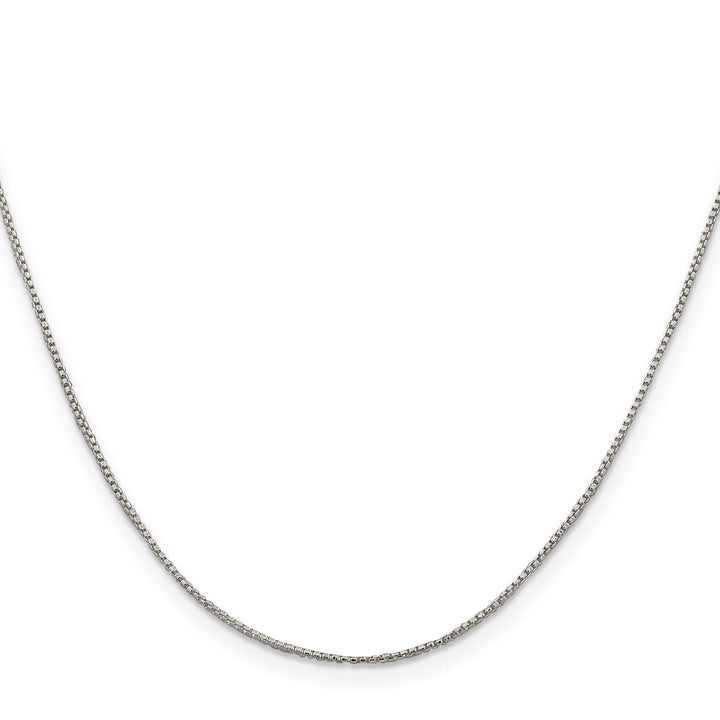 Sterling Silver 1mm Round Box Chain 26 Inch