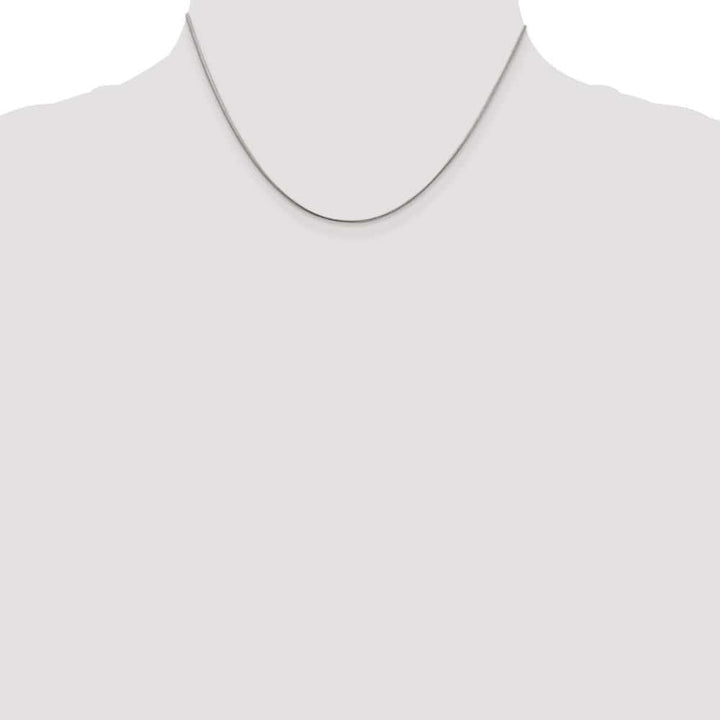 Sterling Silver 1mm Round Snake Chain