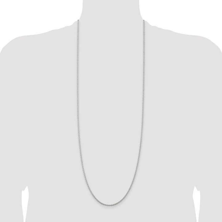 Sterling Silver 2.25mm Cable Chain