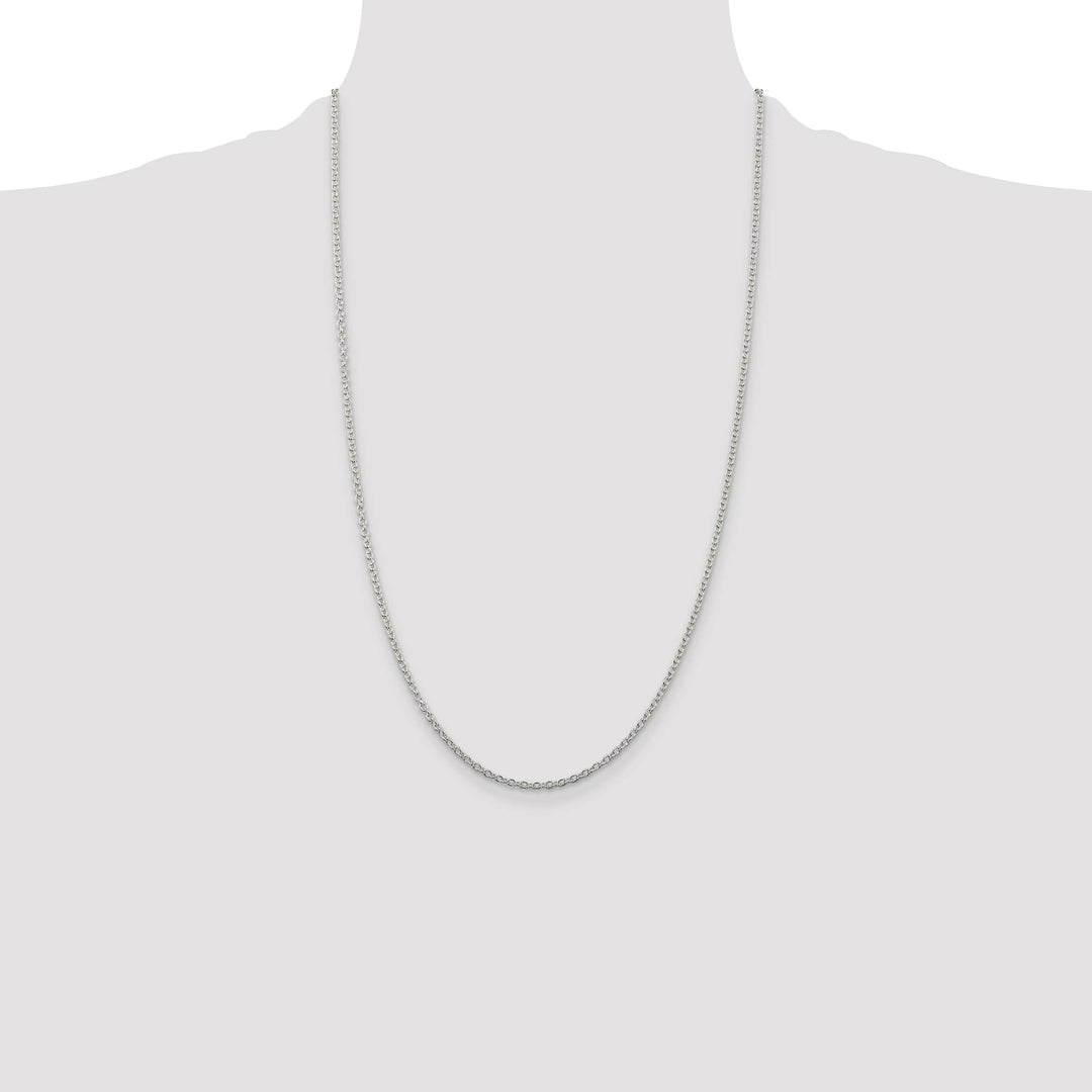 Sterling Silver 2.25mm Cable Chain