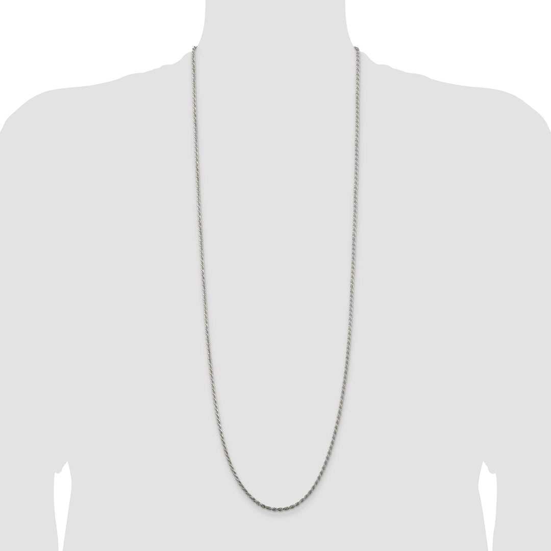 Sterling Silver 2.25mm D.C. Rope Chain