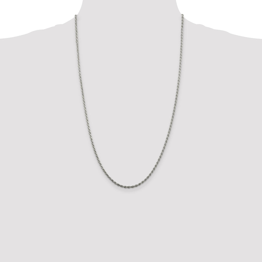 Sterling Silver 2.25mm D.C. Rope Chain
