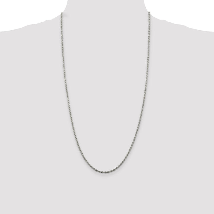 Sterling Silver 2.25mm D.C. Rope Chain