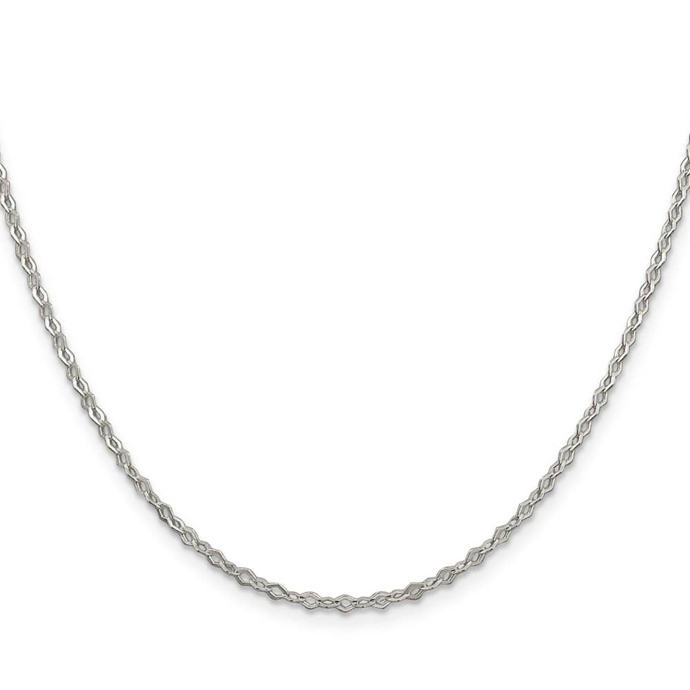 Sterling Silver 2.25mm Fancy Navette Link Chain