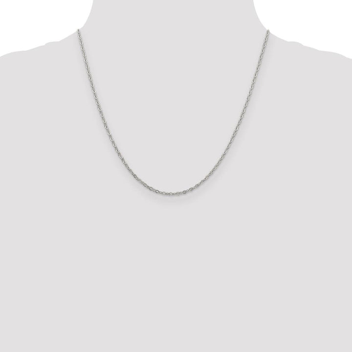 Sterling Silver 2.25mm Fancy Navette Link Chain Size 20