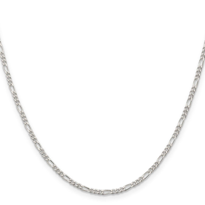 Sterling Silver 2.25mm Figaro Chain