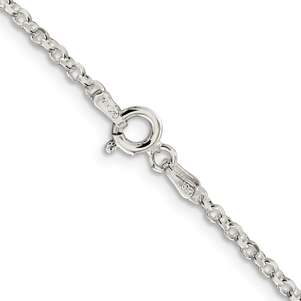 Sterling Silver 2.2mm D.C. Rolo Cable Chain