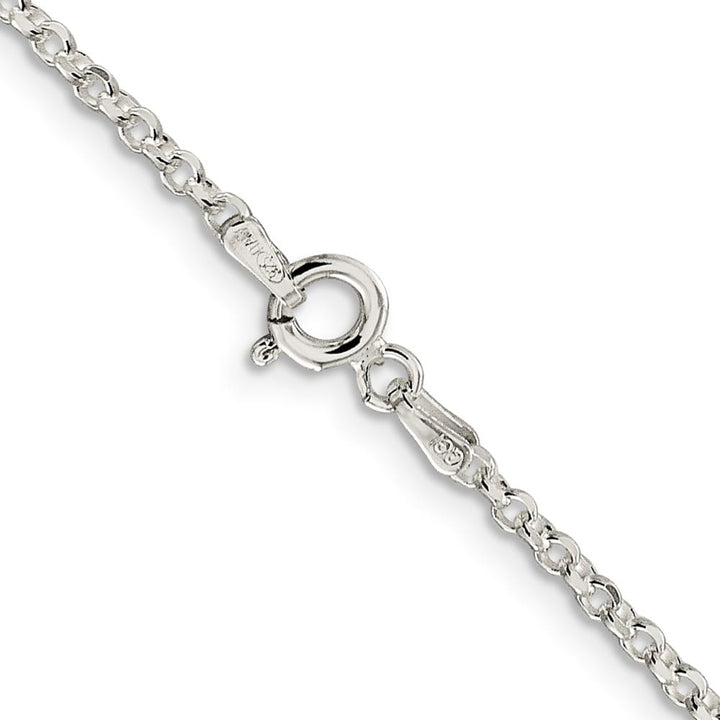 Sterling Silver 2.2mm D.C. Rolo Cable Chain