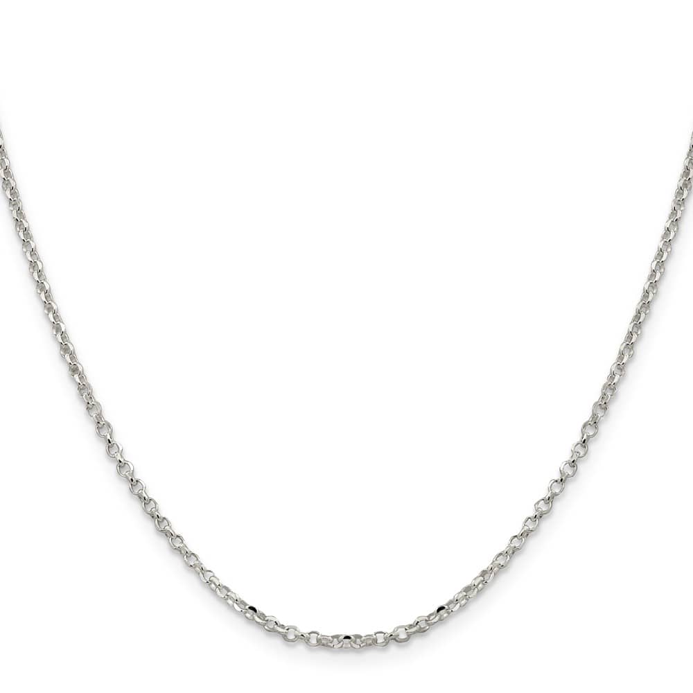 Sterling Silver 2.2mm D.C. Rolo Cable Chain
