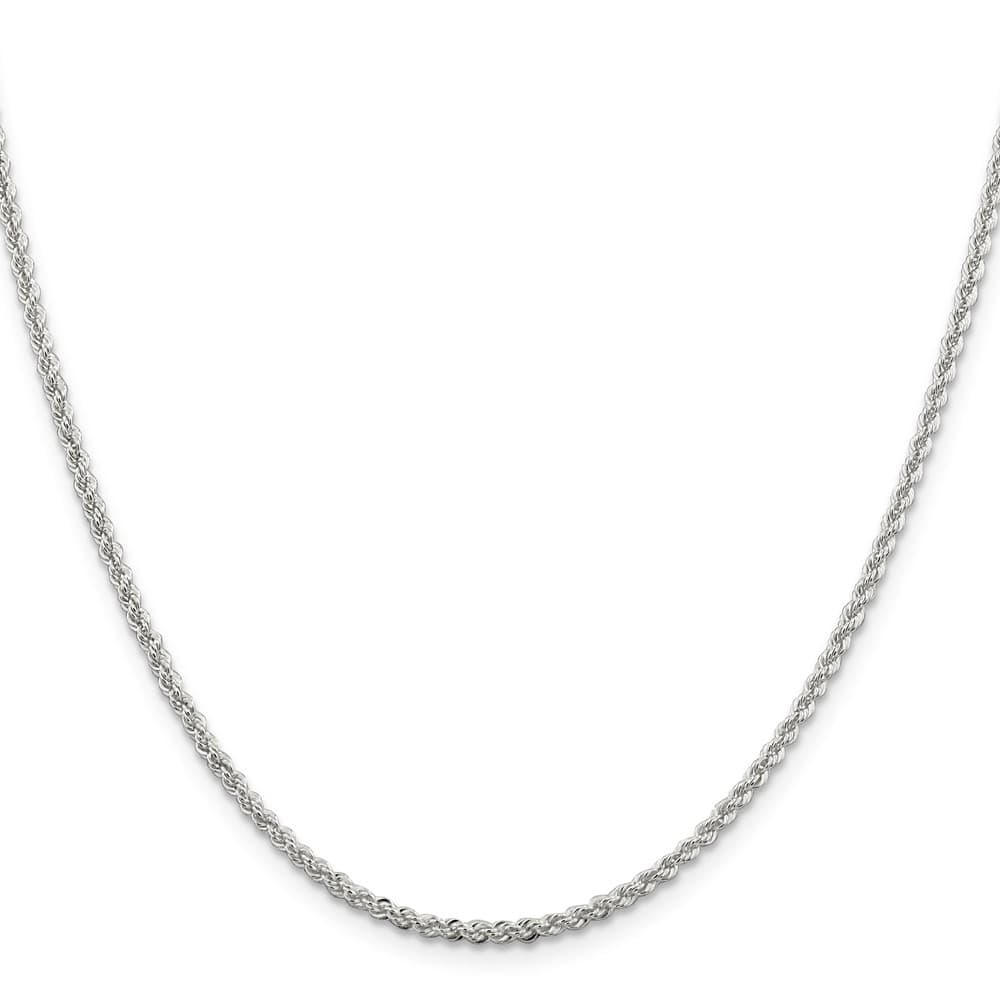 Sterling Silver 2.3mm Solid Rope Chain